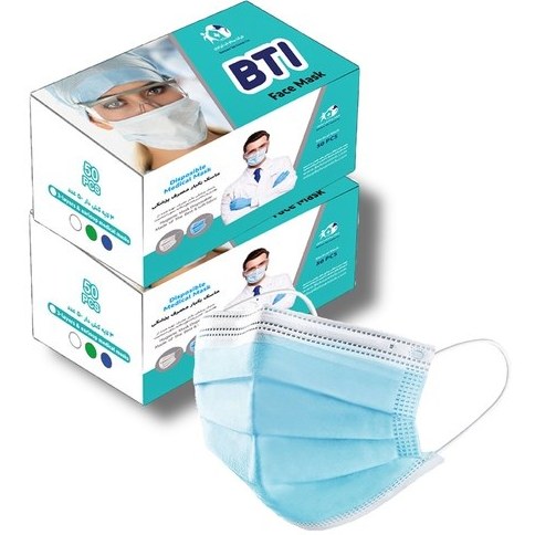 ماسک bti ماسک سه لایه ملت دار بی تی آی BTI