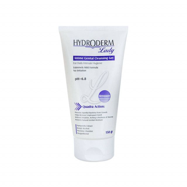 5dad250eef35fb689c298fb5995f224d-single ژل بهداشتی بانوان هیدرودرم مدل menopause مناسب بانوان یائسه وزن 150 گرم