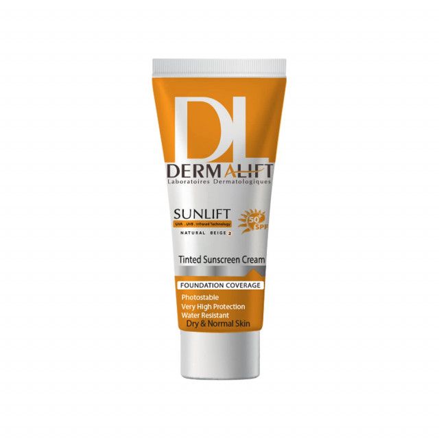 844129c946d0bec6a21247fae58005d7-single کرم ضد آفتاب رنگی درمالیفت مدل SPF50 محافظ UVA ،UVB، ضد آب، مناسب پوست خشک بژ طبیعی شماره 2 حجم 40 میلیلیتر