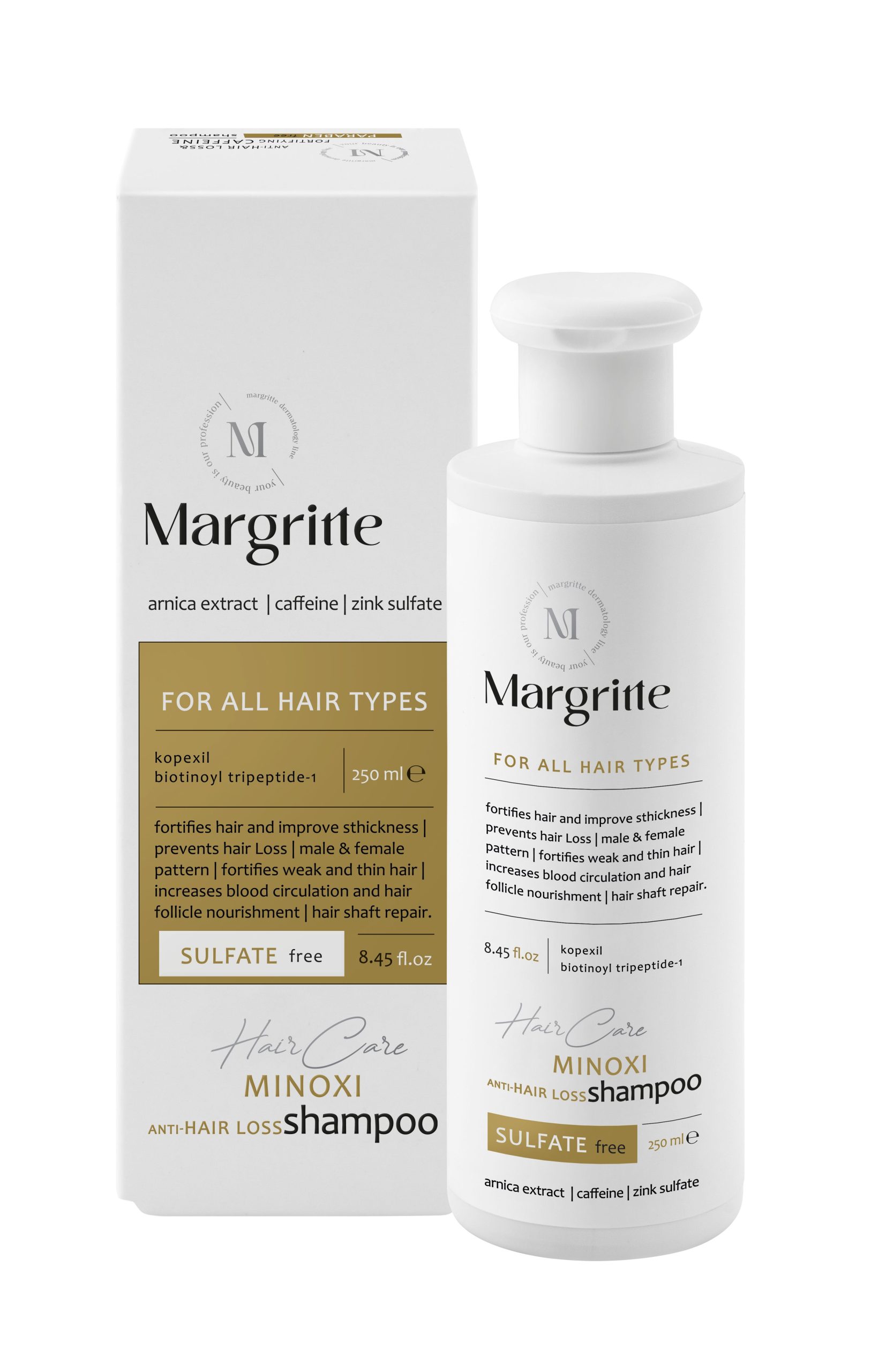35685371-5993-43c5-8753-27287a9c1f01 شامپو ضد ریزش (ماینوکسی) حجم 250 میلی لیتر Sulfat Free مارگریت