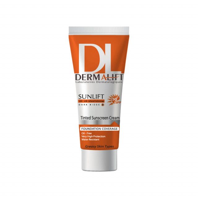 915c7f9f9d442aec26786c4e09d03202-single کرم ضد آفتاب SPF50 درمالیفت مناسب پوست چرب شماره 3 حجم 40 میلی لیتر - بژ تیره