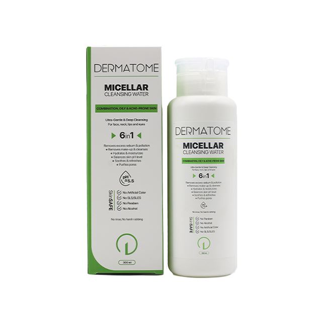 8660d9ed-008b-4a22-8485-1d081c1c9ef8 میسلار واتر پوست مختلط، چرب و مستعد آکنه درماتوم