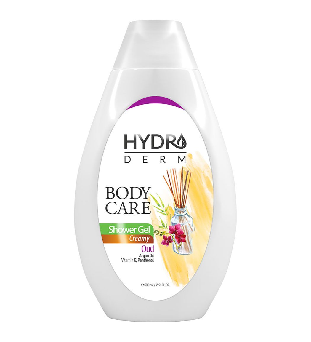 90722bf8-70f8-481d-9acf-d600d736e568 شامپو بدن کرمی هیدرودرم مدل عود و آرگان حجم 500 میلی لیتر