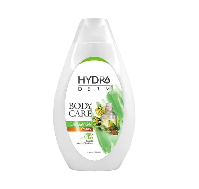afe9d116-a7bf-4c25-be11-b979dfc4ec73 شامپو بدن کرمی هیدرودرم مدل مشک و عنبر حجم 500 میلی لیتر