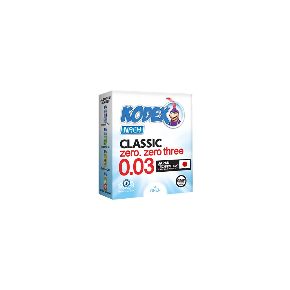 0.03-3 کاندوم ناچ کدکس مدل 0.03 بسته 3 عددی