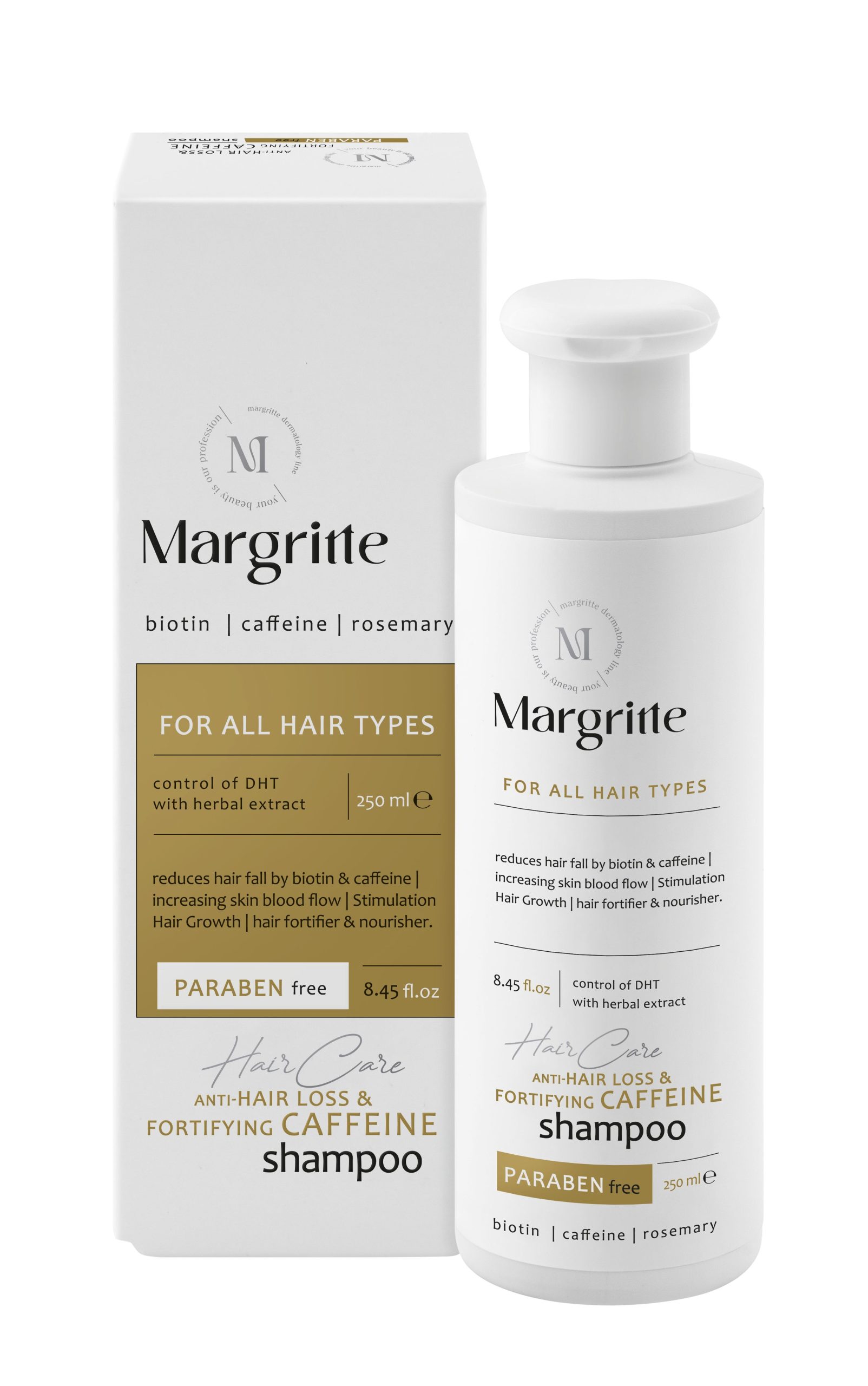 2e9dec71-3b41-4bcc-9299-1b52e3dae1fb شامپو تقویتی و ضد ریزش کافئین حجم 250 میلی لیتر مارگریت